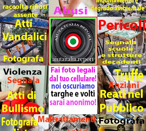 Contatta Aiuta Italia Report Aiuta Italia Report pop up